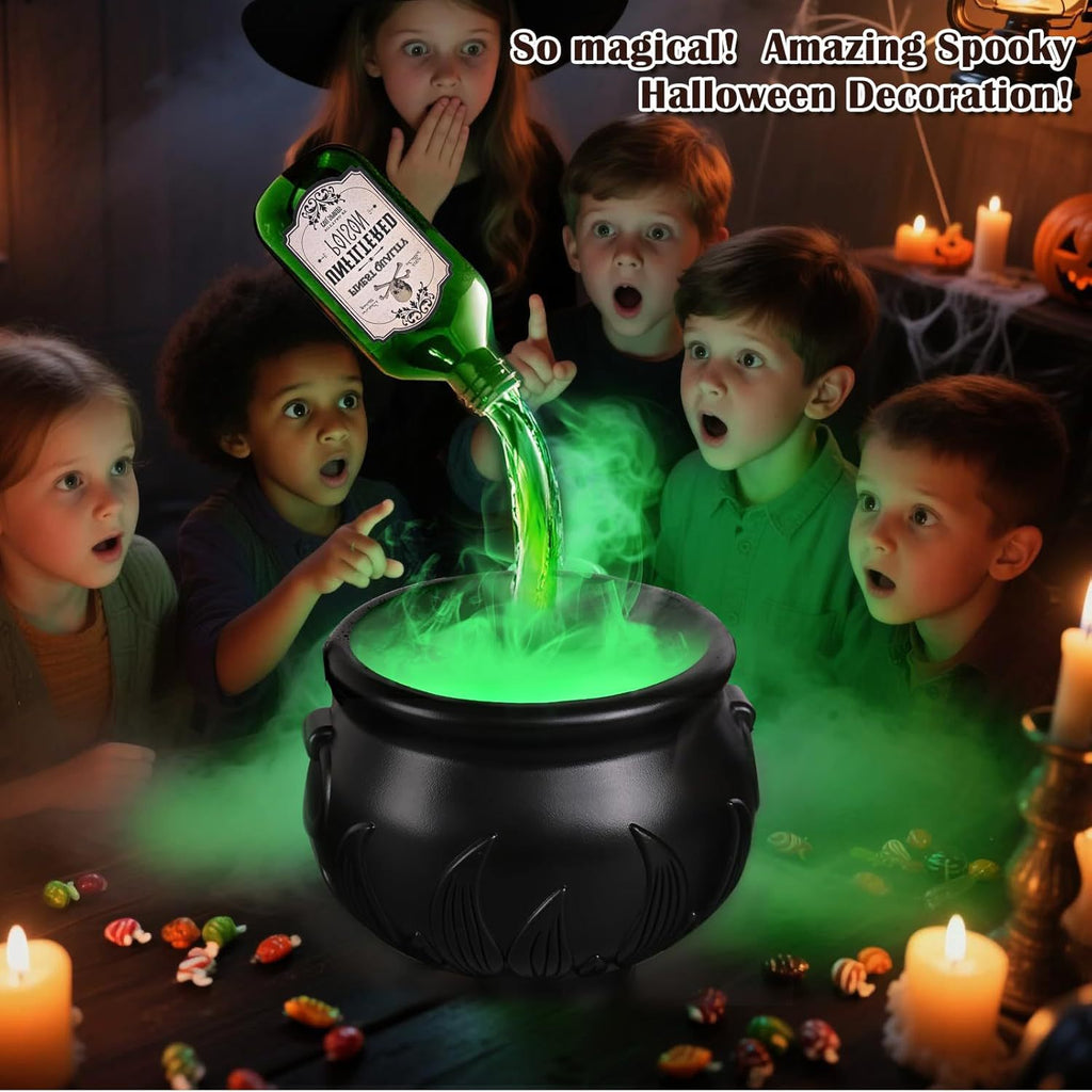 Solis Hollow — children watching the glowing potion cauldron