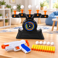 Solis Hover — floating target shooting game in orange with foam dart blaster and darts