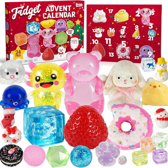 Fidget Squishy Advent Calendar with Big Squishies — Solis Jelly Jumbo, full set