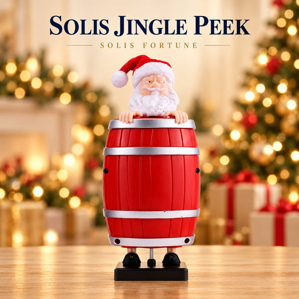 Santa — barrel candy cane holder with candy stick dispenser, surprise reveal and refill
