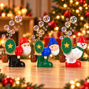 Weihnachtsmann Seifenblasenmaschine (Popo), furzender Weihnachtsmann Seifenblasen mit Geräuschen, Musik & Licht, Weihnachtsmann