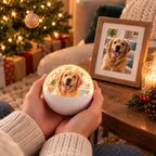 Solis Keepsake Orb — gift for pet lovers: dog video playing in the orb