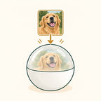 Solis Keepsake Orb — a photo becomes a glowing memory orb