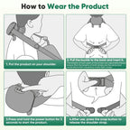 Solis Kneadwell — how to wear the neck massager: strap, buckle and power button