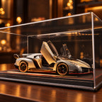 Solis Veneno — Lamborghini Veneno model car in a light-up display case with scissor doors open
