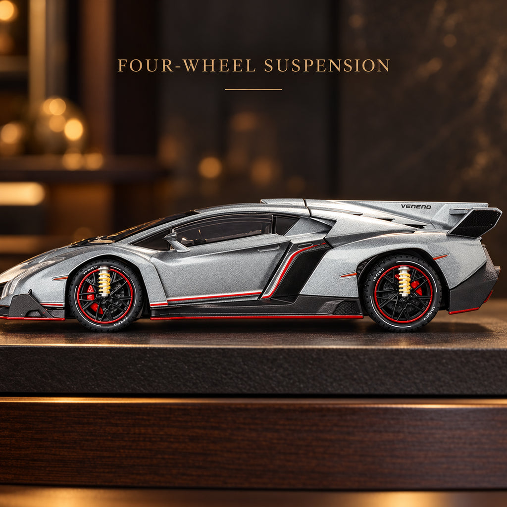 Solis Veneno — four-wheel suspension on the 1:24 Lamborghini diecast car