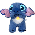 Solis Lullo — blue breathing Stitch plush with its belly glowing