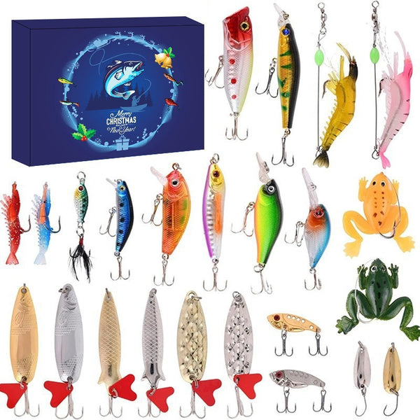 Calendrier de l'Avent leurres de pêche — Solis Lure Locker, coffret complet