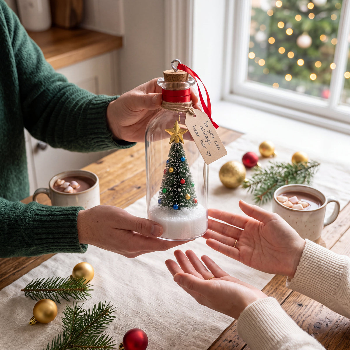 Solis Memento — giving the voice recording ornament as a Christmas gift