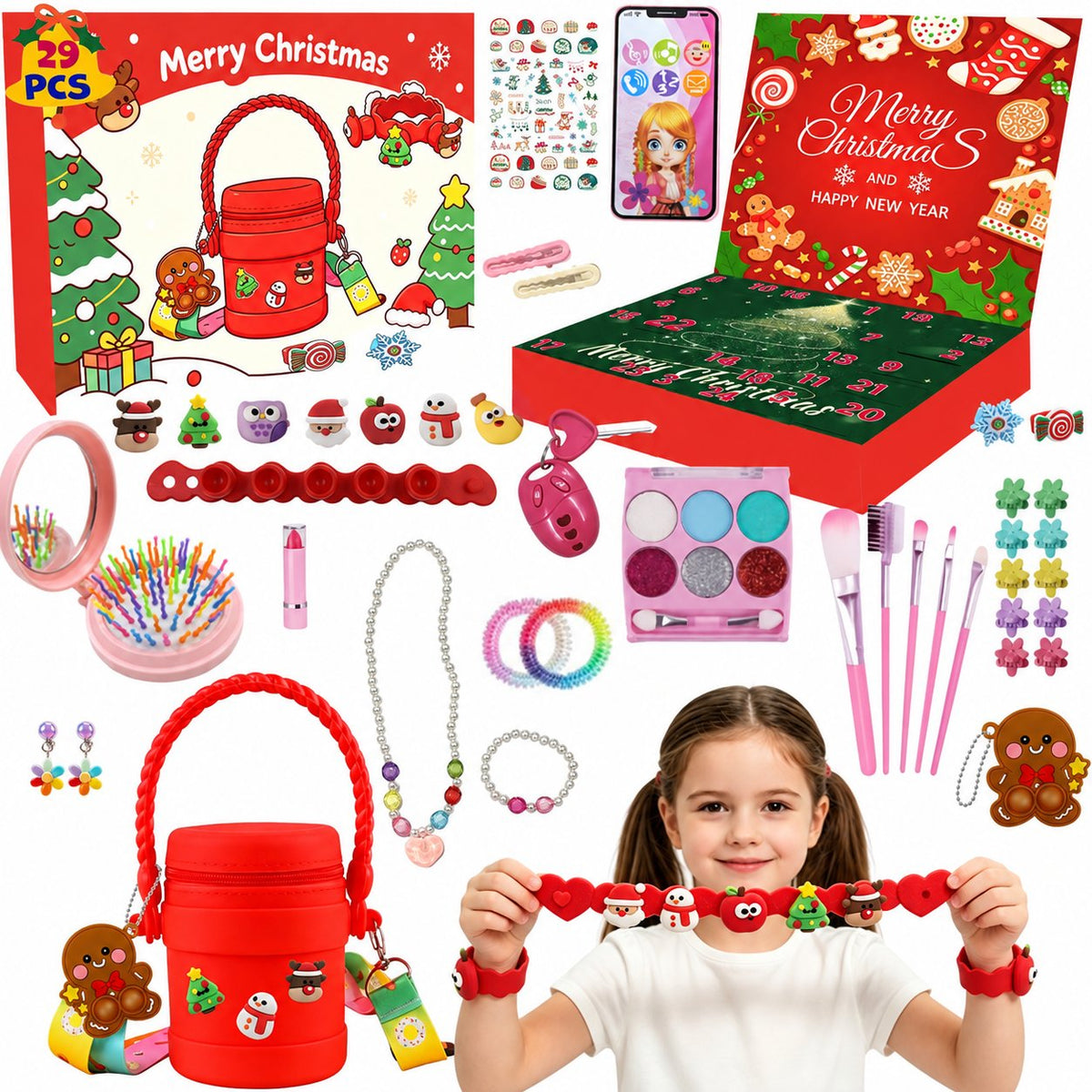 Christmas Pretend Play Advent Calendar for Girls — Solis Merry Play, full set