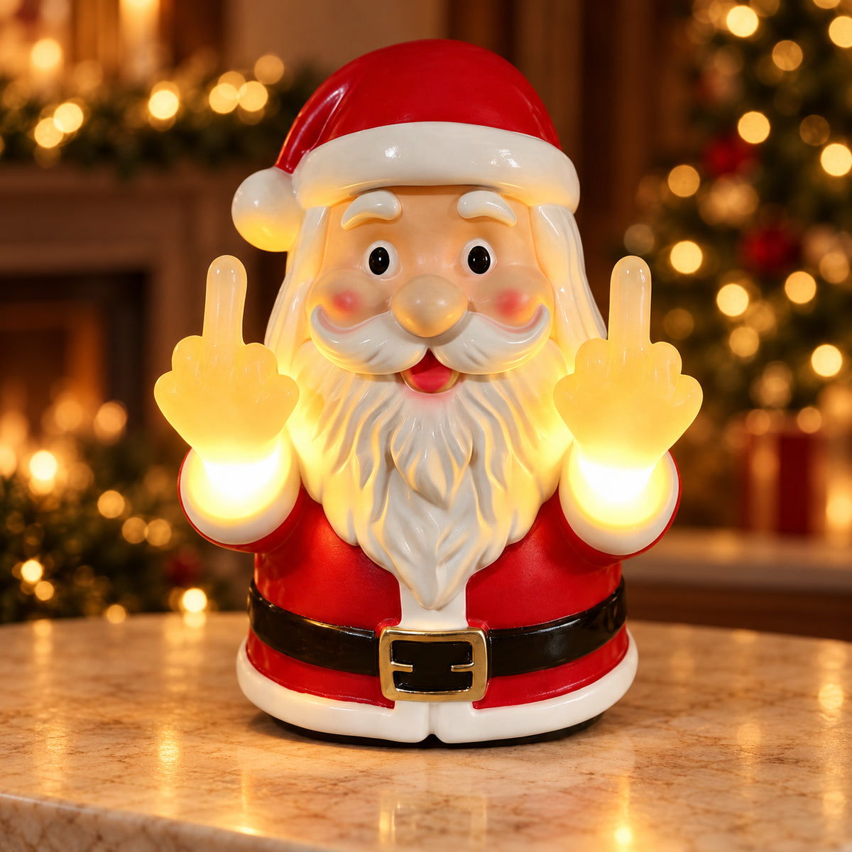 Solis Naughty Glow — Naughty Santa: light up your holiday humor