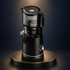 Solis Nectar Slow Juicer — Nectar 65 · Midnight Black, dark studio product view