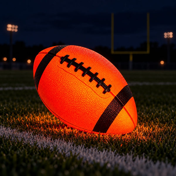 Ballon de football lumineux LED dans sa boîte