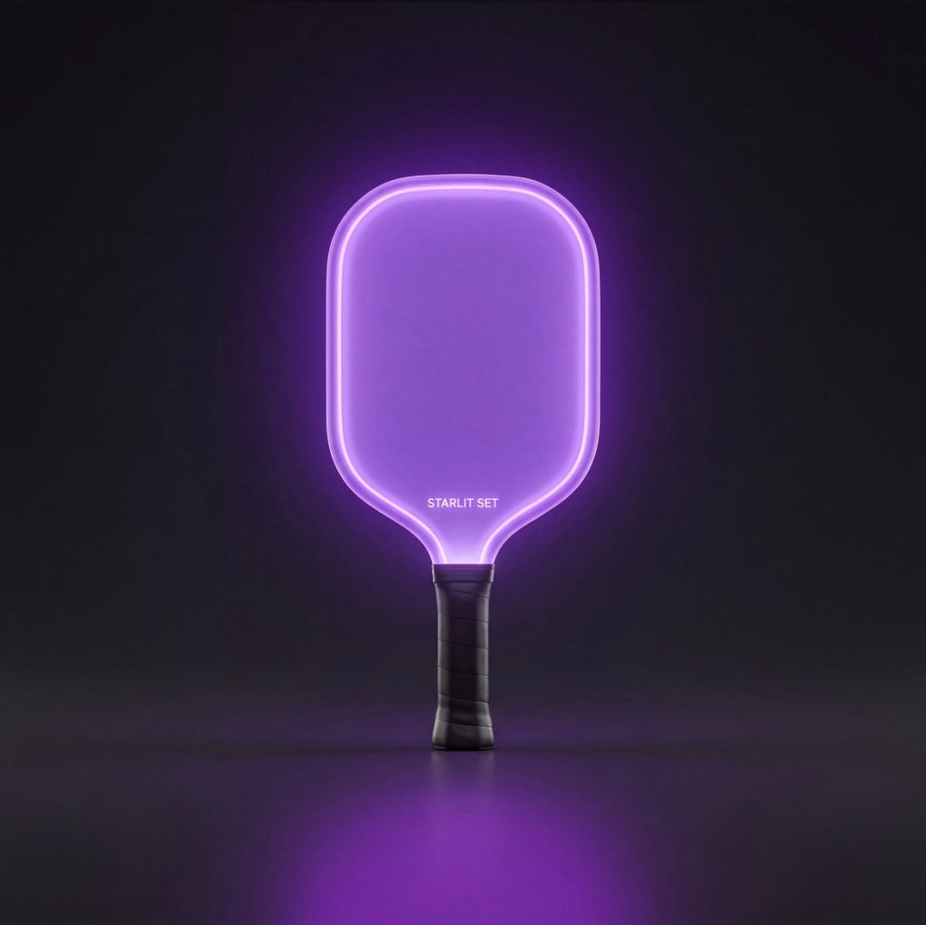 Solis Nightfall LED Pickleball Paddle — Purple