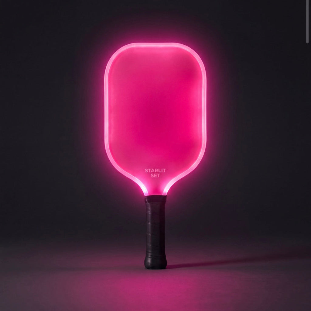 Solis Nightfall LED Pickleball Paddle — Pink