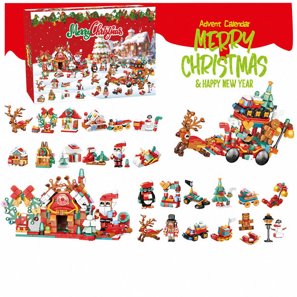 Calendrier de l'Avent en briques de construction de Noël — Solis North Pole, coffret complet