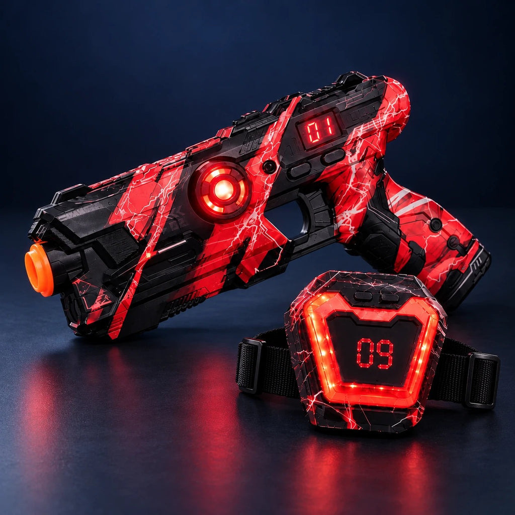 Solis Nova — red blaster and chest target