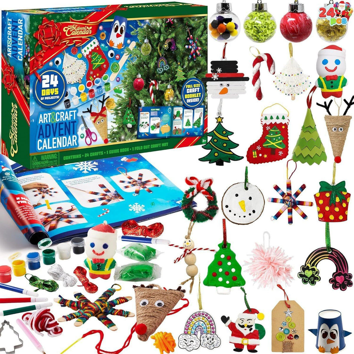 DIY Christmas Ornament Craft Advent Calendar — Solis Ornament Workshop, full set
