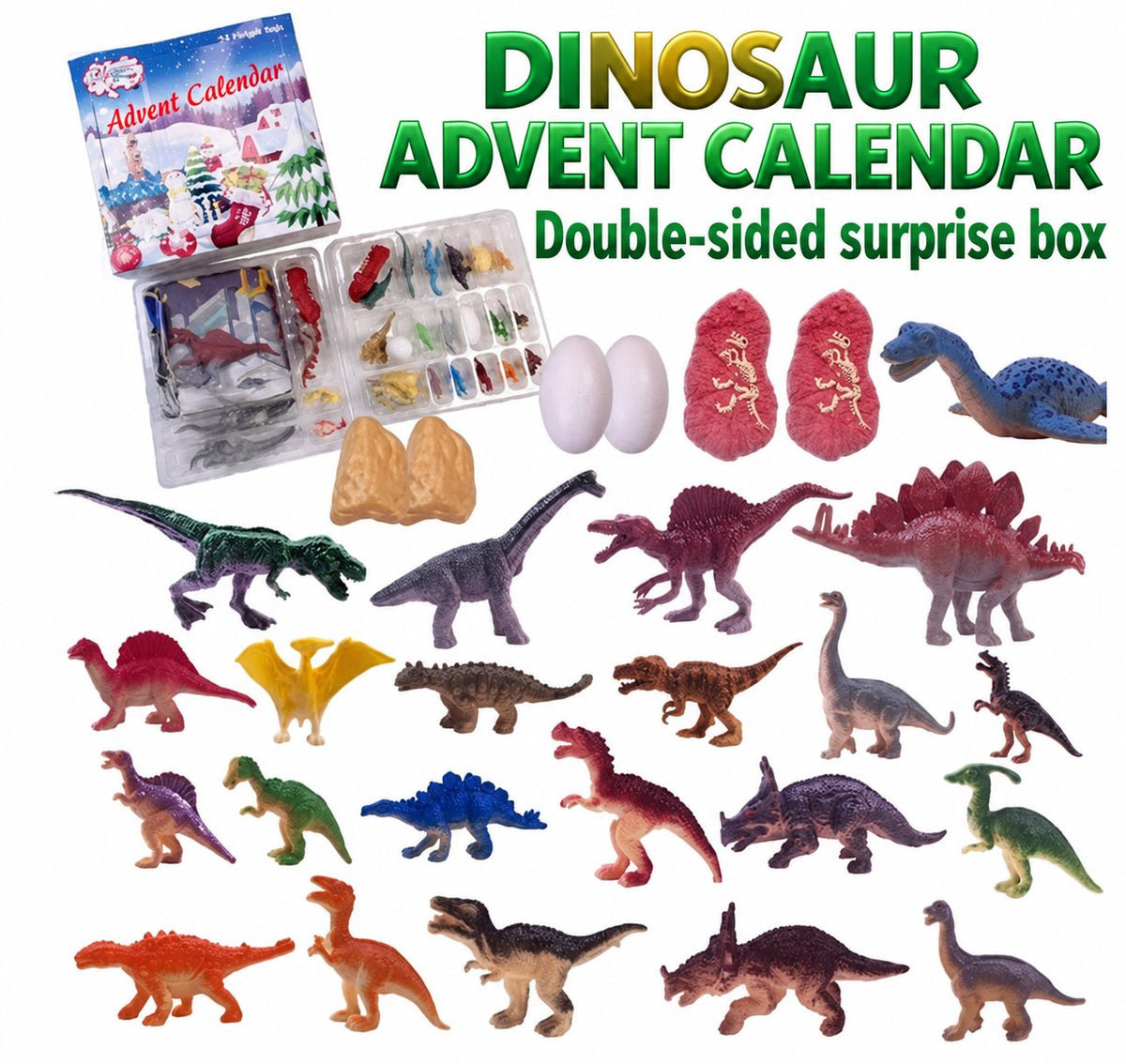 Dinosaur Figures Advent Calendar — Solis Prehistoric, full set
