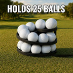 Solis Reload Golf Ball Dispenser its spiral hopper holding about 25 balls