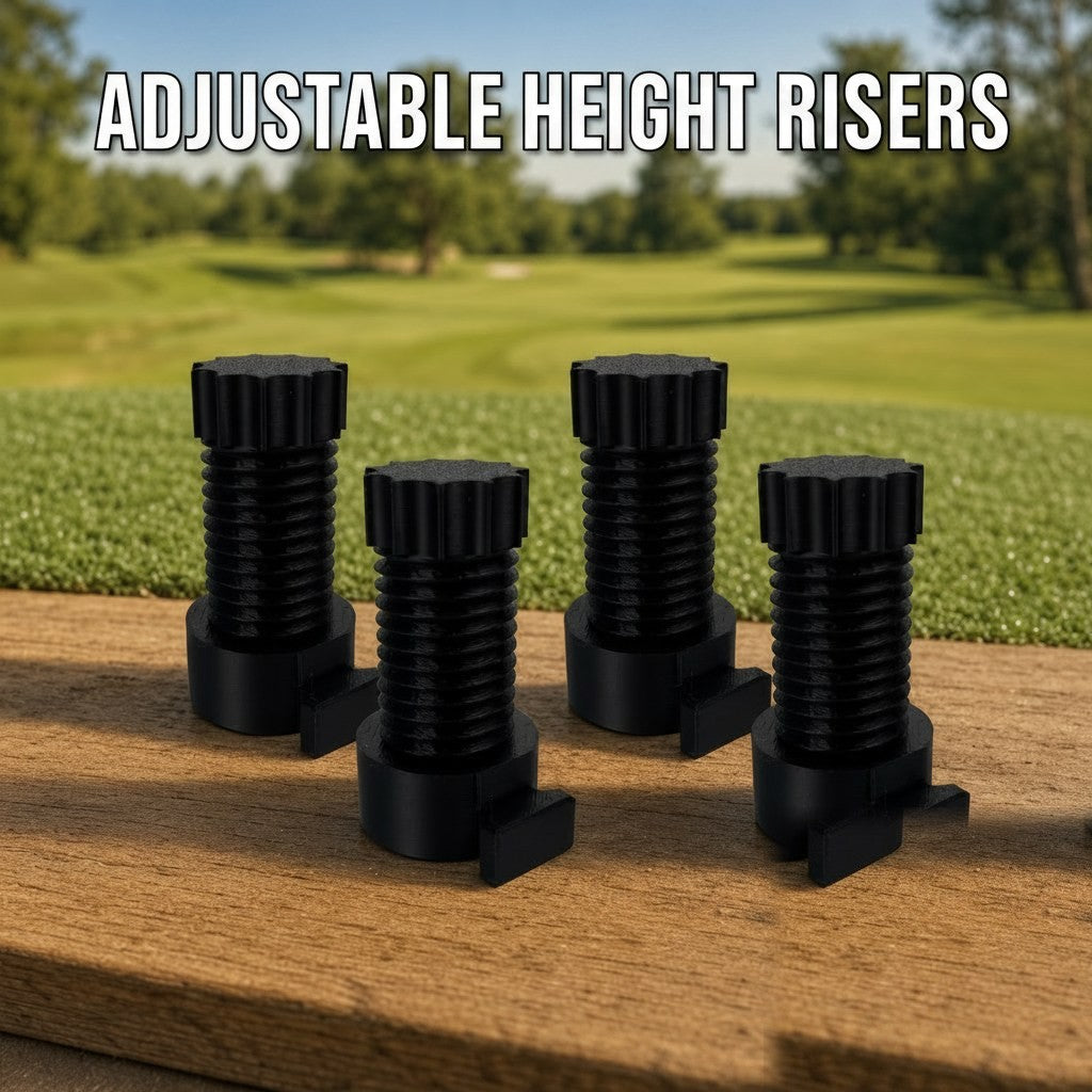 Solis Reload Golf Ball Dispenser four adjustable height risers
