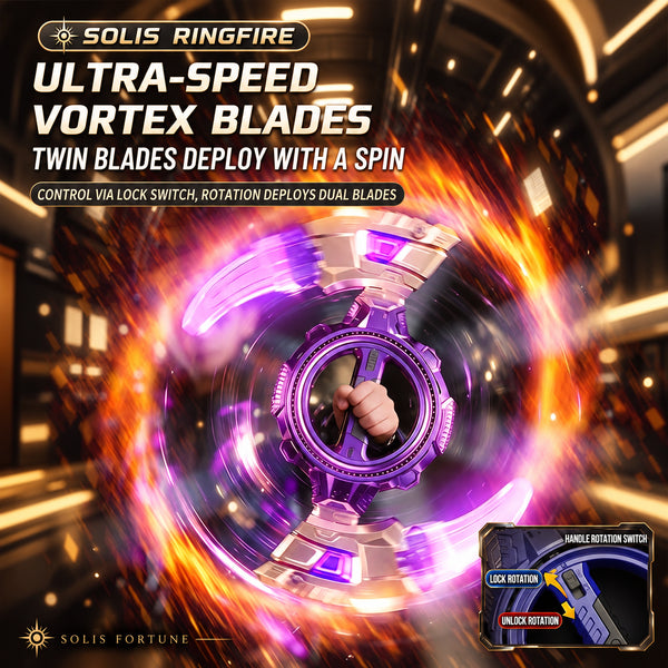 Solis Ringfire — spinning ring blade: twin blades deploy with a spin