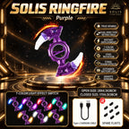 Solis Ringfire — Purple: ring blade with sparks, cable and spare flints