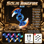 Solis Ringfire — Blue: ring blade with sparks, cable and spare flints