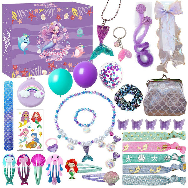 Mermaid Accessories Advent Calendar for Girls — Solis Seashell, full set