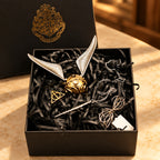 Solis Seeker — Golden Snitch ring box with detachable silver wings, wand key and necklace in its gift box