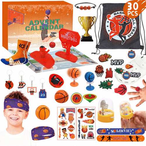 Basketball Advent Calendar for Kids — Solis Slam Dunk, full set