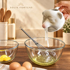 Solis Sniffles — separating egg whites into a mixing bowl for baking