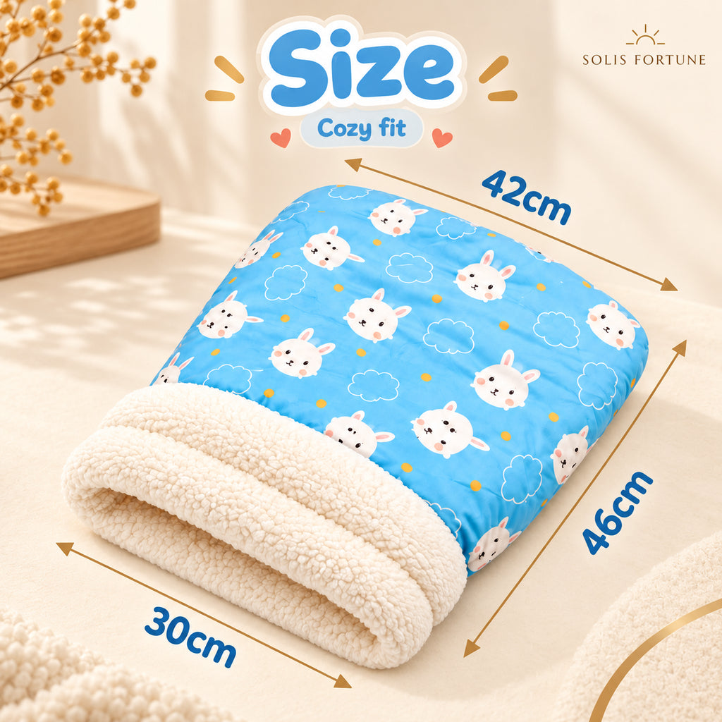 Solis Snoozle — size of the cat sleeping bag: about 30 x 42 x 46 cm