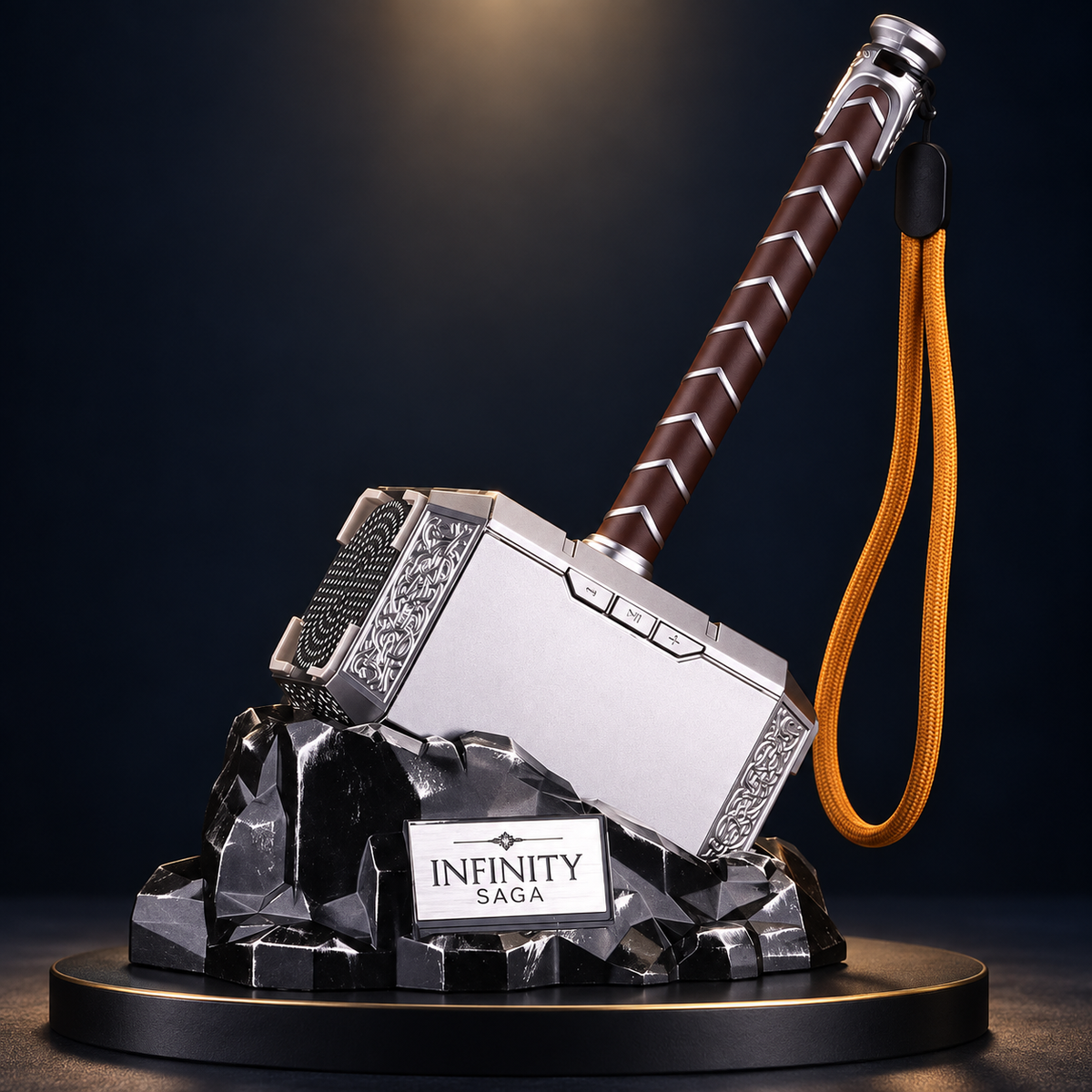 Solis Storm Hammer — Silver, dark studio product view
