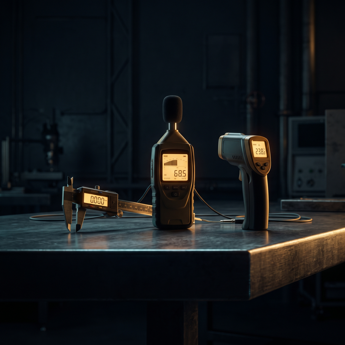 Measurement bench — every printed claim gets verified