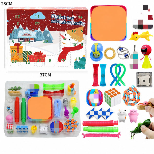 Calendrier de l'Avent jouets fidget pour enfants — Solis Stretch & Snap, coffret complet