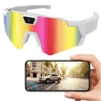Solis Summit — camera sunglasses with live video preview on a phone