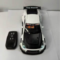 Solis Redline — Nissan GT-R, White: white Nissan GT-R race car alarm clock with its key-fob remote