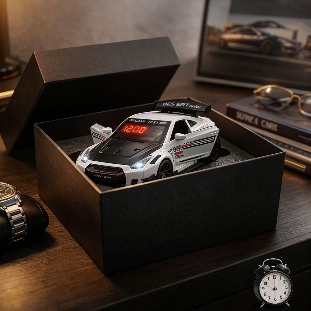 Solis Redline — race car alarm clock in its gift box