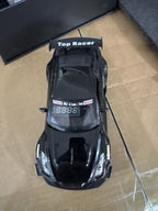Solis Redline — black GT-R alarm clock, top view