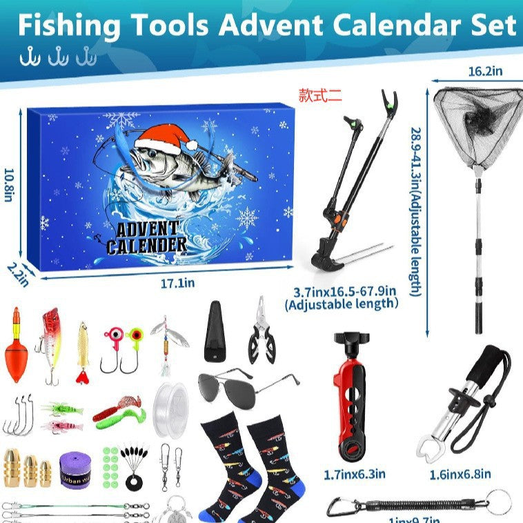 Fishing Tools Advent Calendar Set — Solis Tackle Box, full set