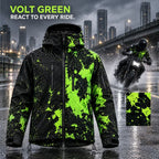 Solis Tidemark Water-Reactive Rain Jacket — Volt Green