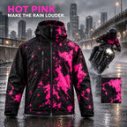 Solis Tidemark Water-Reactive Rain Jacket — Hot Pink