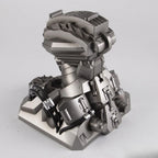 Solis Titan Helmet Stand from the side, showing the silicone tubing and octagonal base
