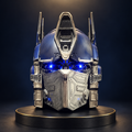 Solis Titan Prime Wearable Helmet — Weathered Blue, dark studio product view