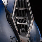 Close-up of the forehead grille on the Solis Titan Prime helmet