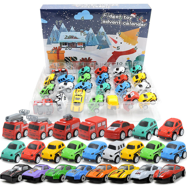 Calendrier de l'Avent voitures miniatures en métal pour enfants — Solis Toy Garage, coffret complet