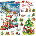 Christmas Train & Tree Building Blocks Advent Calendar — Solis Train & Tree, full set