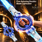 Solis Twinspark — spinning double-blade light saber throwing sparks