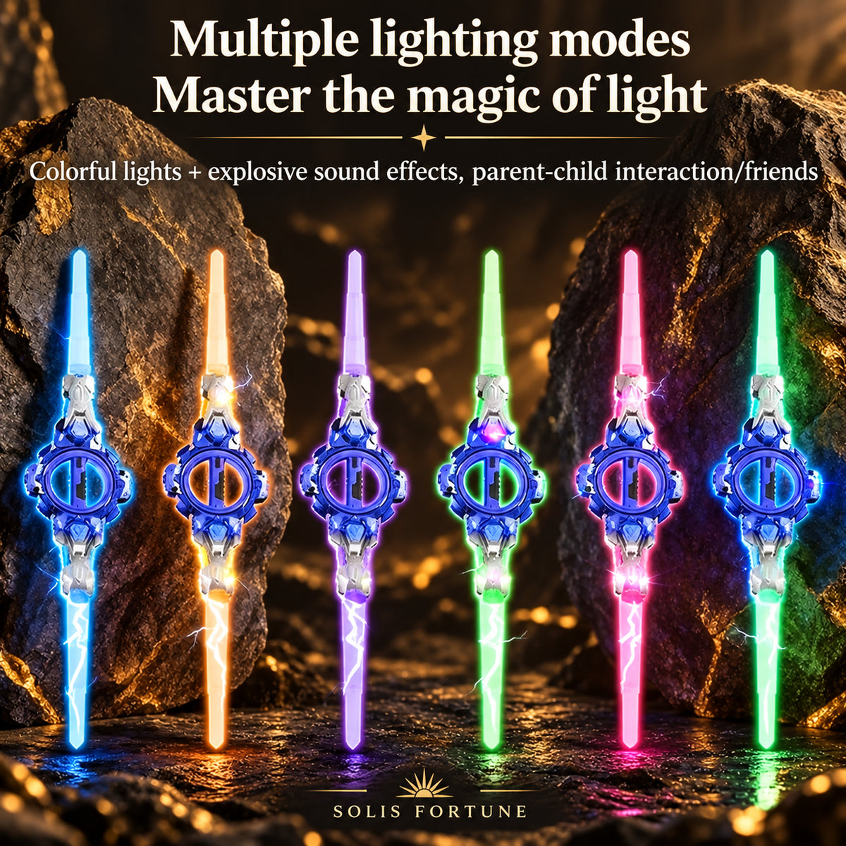 Solis Twinspark — multiple lighting modes in six colours